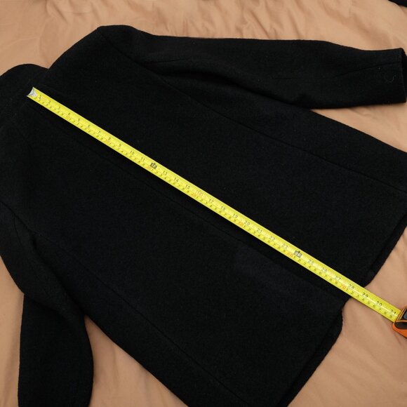 J Crew Boiled Wool Leighton Blazer Jacket Black Size 8 BA536 - Picture 8 of 8